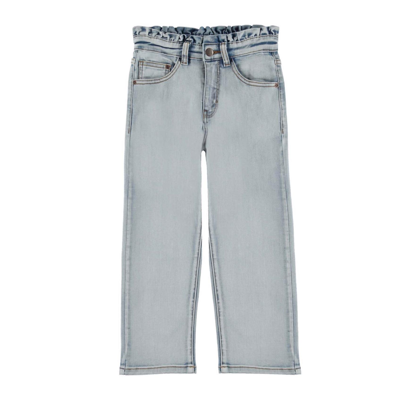 Детски дънки с детайл на талията - сини | market.dir.bg