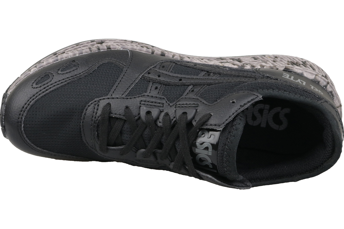 Мъжки маратонки в черно с интересна подметка Asics HyperGel-Lyte ...