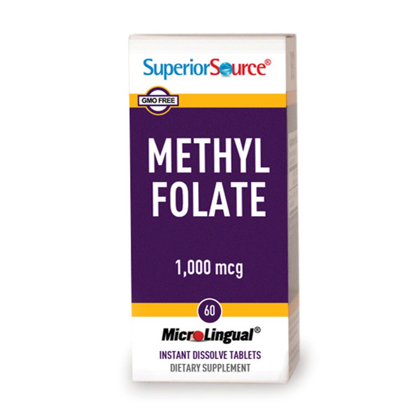 Метилфолат (метилирана фолиева киселина), 1000 mg х 60 сублингвални ...